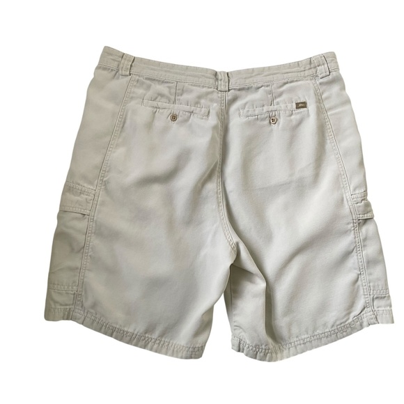 Tommy Bahama Relax Cargo Short Sz 38 Natural Lagenlook Travel Everyday Utility - Picture 2 of 9